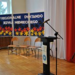 Pierwsza Dama lektorem dyktanda z języka niemieckiego w naszym Gimnazjum